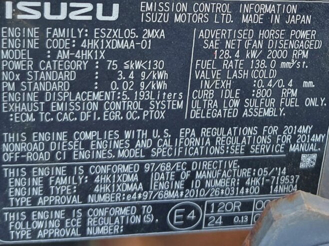 Hitachi ZX220W-5