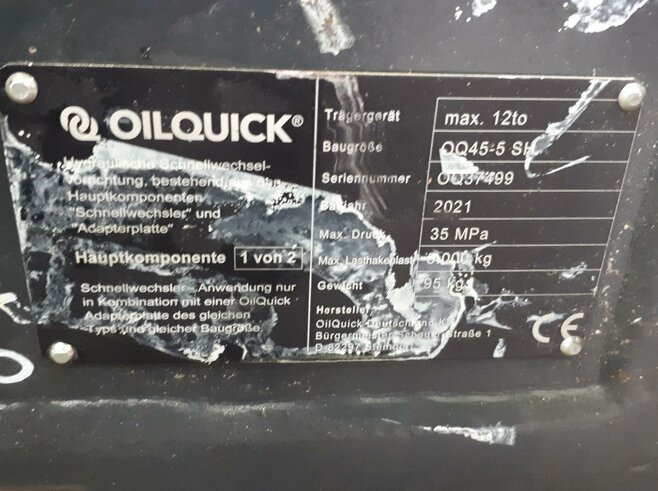 OilQuick Vollhydr. Schnellwechsler OQ45-5