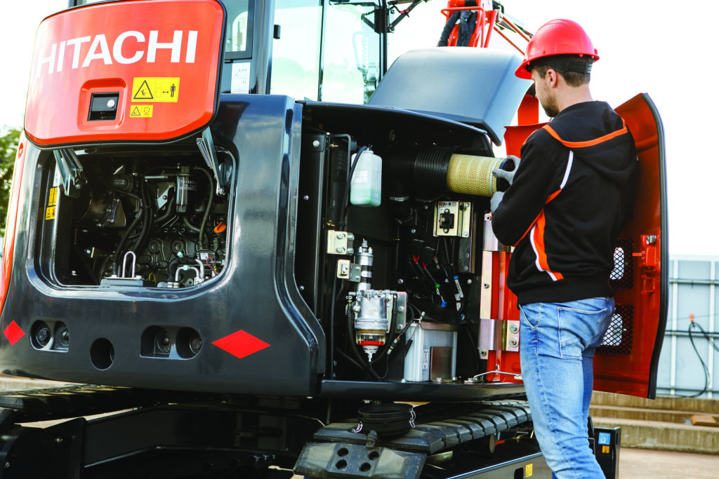 Podzespoły koparki Hitachi ZX65 zgodne z Stage V